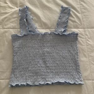 LIGHT PURPLE RUFFLE/ SCRUNCH SHIRT FROM HOLLISTER